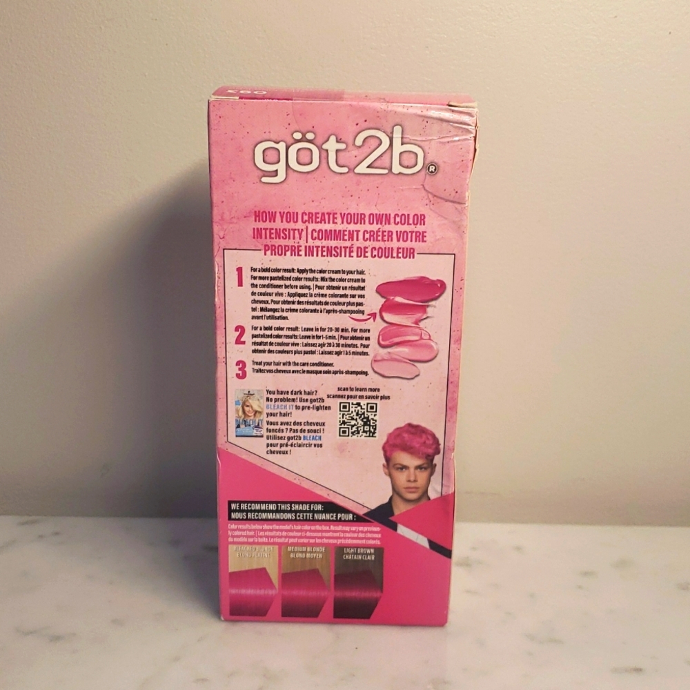 got2b Color Remix semi permanent hair color dye NIB SHOCKING PINK ROSE C… - Picture 4 of 7